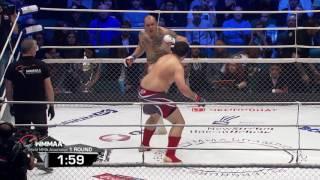 Knockout! Rizvan Kuniev (Rus) VS Evgeny Boldyrev (Ukr), European MMA Championship Final (93＋)