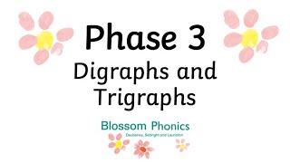 Blossom Phonics: Phase 3 Digraphs and Trigraphs