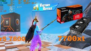 Fortnite Chapter 6 - RX 7700 XT, Ryzen 5 7600 : Solos 1080p Performance Mode