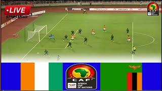 🟥LIVE - Ivory Coast vs Zambia • Live Stream Africa Cup of Nations Qualifiers-2024 Group-G Analysis.