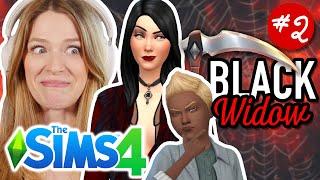 let's play the new sims expansion life & death as a black widow challenge | part 2