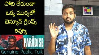 Jabardasth Mahidhar Review On The Paradise Glimpse | Nani | The Paradise Glimpse Review |Public Talk