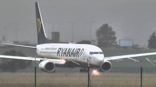 RYANAIR - take-off from Brno Airport LKTB