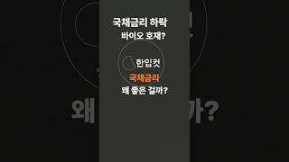 금리 떨어지면 왜 바이오주가 오를까?한입컷으로 1분 요약!/#금리하락 #바이오주 #성장주투자 #주식기초 #한입컷 #시장흐름#저금리호재 #투자공부 #바이오이해하기