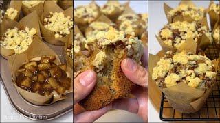 APPLE PIE MUFFIN | Moist Muffin with Apple Pie Filling and Crumble Streusel Topping Recipe