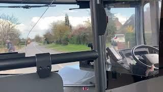 Windscreen view | Pulhams Coaches route 19 Clanfield - Standlake