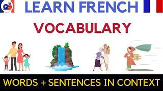 Easy French vocabulary for beginners with example sentences