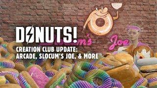 Donuts! Creation Club Update: Slocum's Joe & Arcade Workshop Packs, New Power Armor Paint, & More