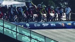 3. moto at the BMX European Championship 2018 my best run but i get to the 1/2 finals