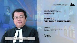 09:30 - Parmingguon Minggu, 21 Juli 2024 - Live Streaming Bahasa Batak - Gereja HKBP Jatinegara