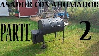 haciendo un asador con ahumador parte 2 acabando el ahumador (smoker)