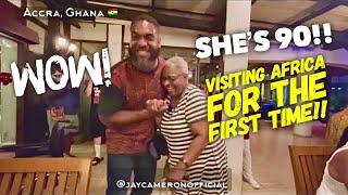 She’s 90 & Visited Ghana For The First Time - Watch What She Had To Say