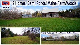 Farms For Sale In Maine Video | Coronovirus 100 Acre Real Estate, 2 Homes MOOERS REALTY #8838