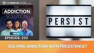 The Addiction Solution Podcast - Ep. 232: Solving Addiction With Persistence?