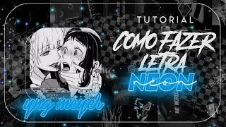 # ꒰️ ꢁ Tutorial : Como fazer letra Neon | Ibispaint X