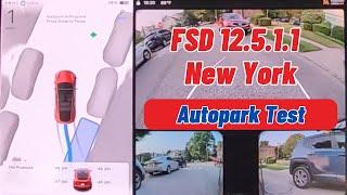 Tesla FSD (Supervised) v12.5.1.1: Autopark Test