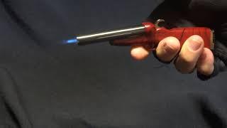 the break-action of a typical double-barrelled shotgun Turbo Lighter