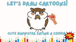 How to Draw a Cute Hampster | Drawing Tutorials for Kids