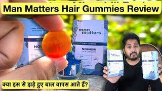 Man Matters Hair Gummies Review for Hair Growth.