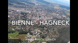 Bienne et Hagneck, vus du ciel le 9 juillet 2024