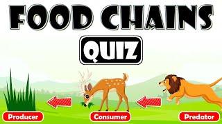 Food Chains Quiz for Kids | Exploring Energy Flow in Ecosystems | Roles of Organisms in Food Chains