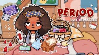 *PERIOD* day in my life🩸||Tocaboca roleplay||voiced