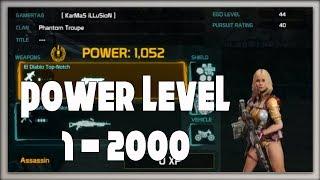 Defiance 2050  - How to Rank up fast ( BreakDown of how to boost POWER LEVEL)