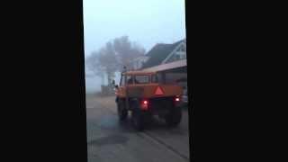 Unimog 421 Straight pipe / open pijp