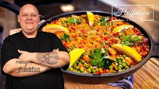 Authentische Hähnchen Paella I einfaches Rezept | Spanisches Essen zum Verlieben!  @BerndZehner