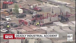 Man killed in industrial accident with concrete slab in Bluffdale
