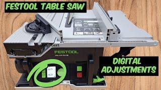 Festool CSC SYS 50 EBI DIGITAL TABLE SAW. Feature Packed and oh so Cute.