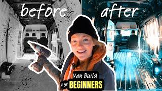 How To Start Your Self Build Campervan Conversion In 2024 | NO EXPERIENCE | VW CRAFTER Van Build EP4