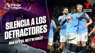 Golazo de Kevin De Bruyne - Man City vs. Nottingham Forest | Premier League | Telemundo Deportes