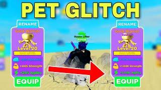 *EASY* How to Pet Glitch for Beginners in Muscle Legends  ~ Roblox
