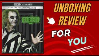 BEETLEJUICE BEETLEJUICE 4K Bluray Unboxing & Review!!  #4K #movies #film #bluray