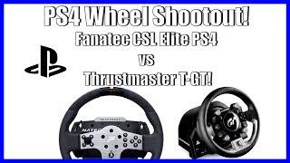 PS4 Wheel Shootout - Fanatec CSL Elite PS4 vs Thrustmaster T-GT!