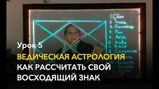 Урок 5. Как определить свой асцендент, восходящий знак, лагну, 1 дом. Ведическая астрология. Джйотиш