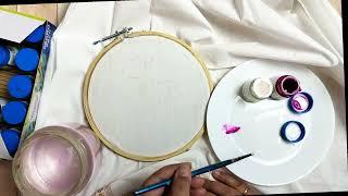 Online Free Fabric Painting Class 1 / Cloth painting