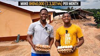 How He Makes GHS40,000($3,333.33) Monthly From His 3000 Capacity Poultry Farm in Ghana #poultryfarm