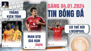 TIN BÓNG ĐÁ 4/1: REAL THẮNG KỊCH TÍNH, MAN UTD GIA HẠN VỚI MAGUIRE, SALAH CÓ THỂ RỜI LIVERPOOL