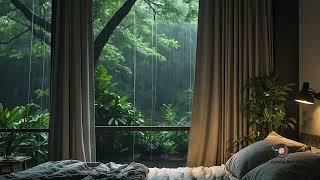 SLEEP AS SLEEP - with the sound of rain & soothing piano music, in a warm room