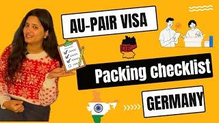 Packing checklist for AU-Pair visa |India to Germany  #germany #aupair #packing