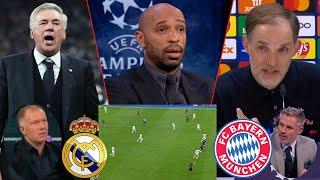 Real Madrid vs Bayern Munich 2-1 Henry & Paul Scholes Reacts To VAR | Ancelotti & Tuchel Interview