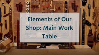 The Leather Element: Elements of Your Shop - Main Work Table