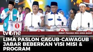 Pemaparan Visi Misi & Program Kerja Cagub-Cawagub Jabar | Debat Pilkada tvOne