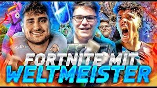 ICH SPIELE FORTNITE MIT DEM WELTMEISTER! Trio Arena WINS mit AQUA & WILLY