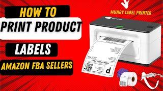 How To Print Barcode Labels For Amazon Fba | how to setup munbyn thermal printer