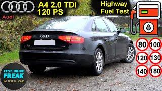 2013 Audi A4 2.0 TDI 120 PS Limousine Manual | TEST DRIVE with Fuel Consumption