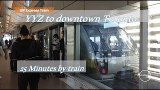 Taking the train from Toronto Pearson Airport (YYZ) to downtown Toronto (Union Station)