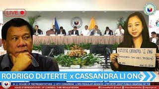 House quad-committee hearing: Cassandra Li Ong, Duterte EJK | Aug. 28, 2024